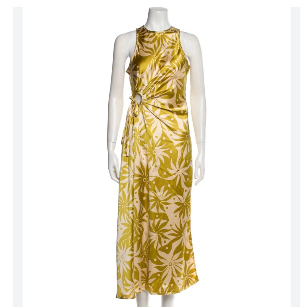 House of Harlow 1960 satin Floral Print Dress medium